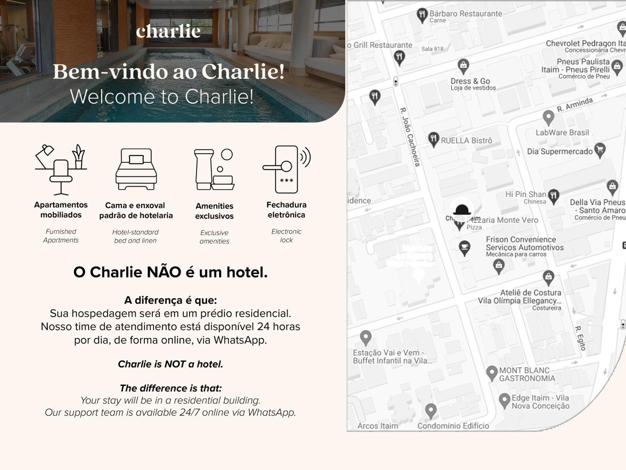 圣保罗Charlie Itaim公寓 外观 照片